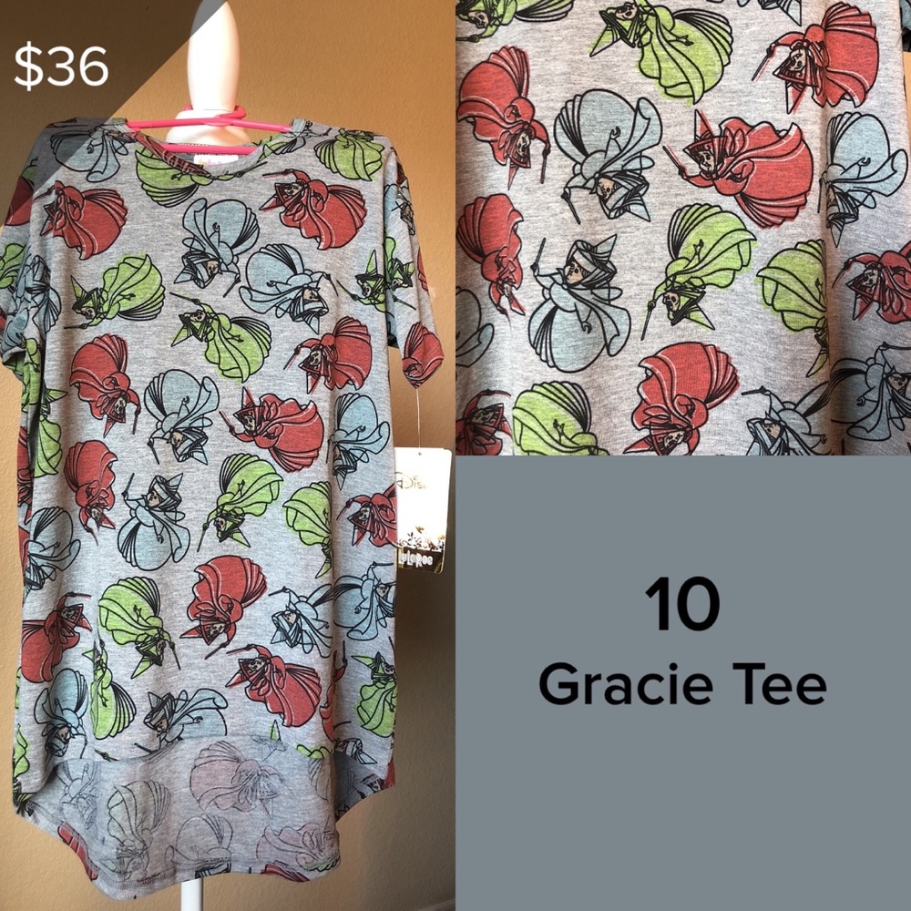 LuLaRoe Gracie tunic top size 10